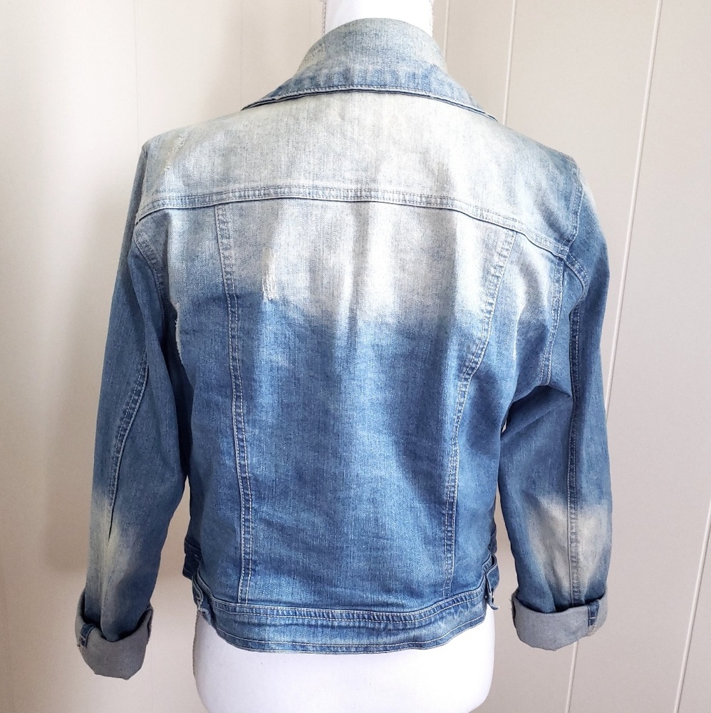 Distressed denim jacket - Picture 2 of 3